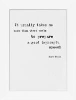 Quotes in White: Mark Twain