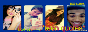 Teen Quotes Facebook Cover