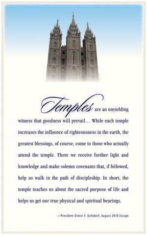 LDS Temple Quotes and Sayings