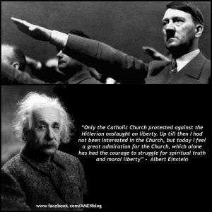 Dr. Albert Einstein, a Jew and anti Hitler… on the Catholic Church ...