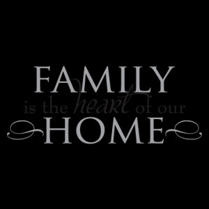 Family Heart of Home Wall Quotes™ Decal