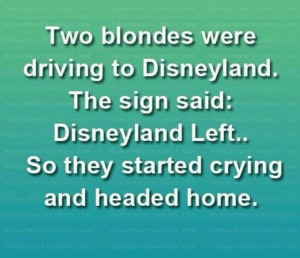 Disney World Blonde yes Left