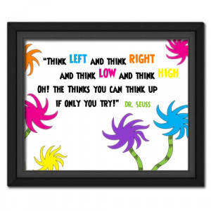 DesignAbility Products Oh! The Thinks You Can Think Quote Picture
