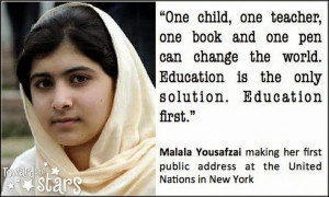 Education Quotes of Malala Yousafzai, I Am Malala Book Download, I Am ...