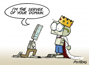 the server of your domain.