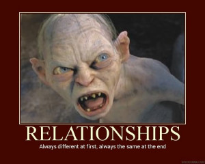 Gollum On Relationships Picture