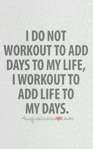 Workout to Add Life to Your Days