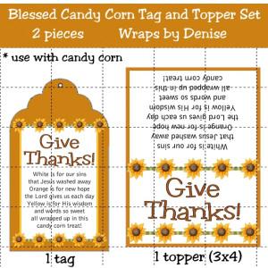 Blessed Candy Corn Topper