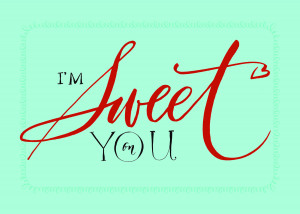 sweet on you free valentine printable from Debi Semetelli of ...