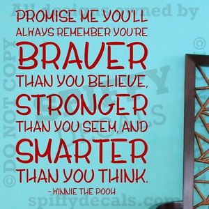 WINNIE-THE-POOH-BRAVER-STRONGER-SMARTER-Quote-Vinyl-Wall-Decal-Decor ...
