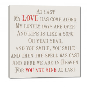 At Last by the one and only Etta James ….