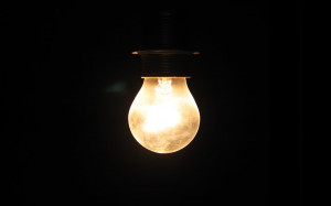 Light bulb wallpaper