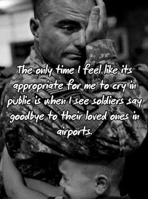 have been there saying goodbye to my soldier...and I have been there ...