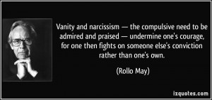 Vanity and narcissism — the compulsive need to be admired and ...