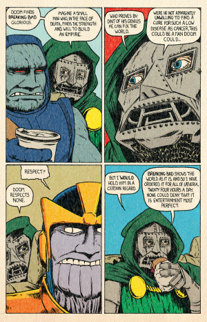 ... Dr Doom thanos Darkseid thanos and darkseid carpool buddies of doom