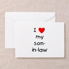love my son-in-law Greeting Cards (Pk of 10) for