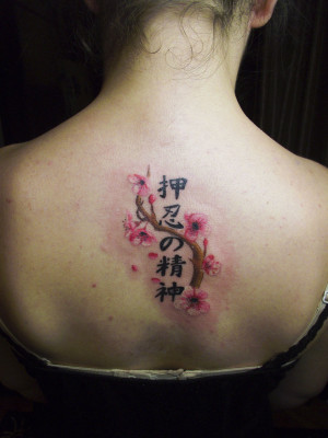 cherry blossom tattoo by Selejt