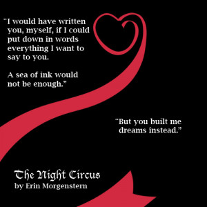 Win a copy of The Night Circus signed by Erin Morgenstern .