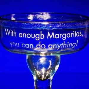 Fun Handmade Margarita Glasses (Set of 2)
