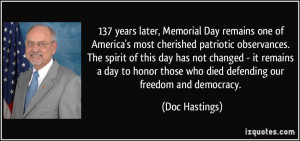 later, Memorial Day remains one of America's most cherished patriotic ...