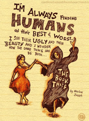 wanted to tell the book thief many things about beauty and brutality ...