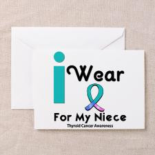 Thyroid Cancer Greeting Cards (Pk of 10) for