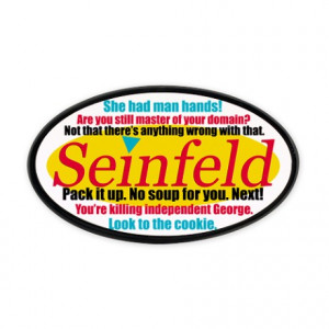 Elaine Gifts > Elaine Auto > Seinfeld Quotes Logo Oval Hitch Cover
