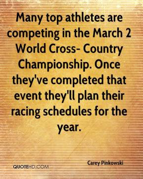 Many top athletes are competing in the March 2 World Cross- Country ...