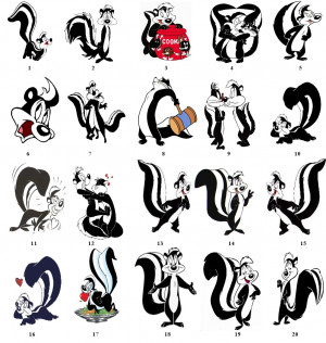 Details about PePe Le Pew Return Address Labels Favor Tags Gift Buy 3 ...