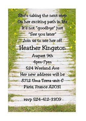 Garden Path retirement party by partyinvitationscom on Etsy, $15.00