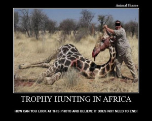 Trophy hunting is what it is, it is people killing animals to feed ...