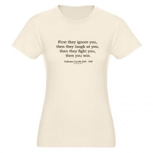 Mahatma Gandhi Quote 9 Organic Women’s Fitted T-Shirt