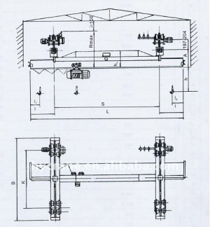 overhead crane parts diagram