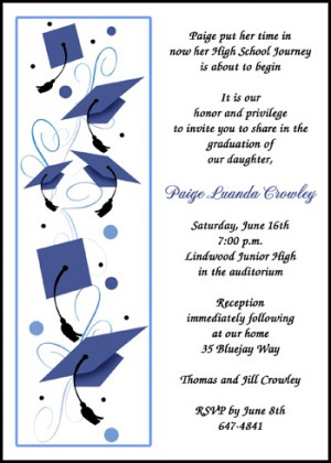 8th Grade Middle School Graduation Cards with Hats