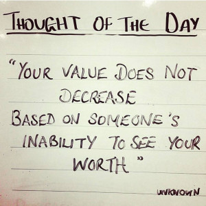 Know your WORTH..