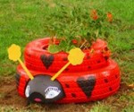 How to Make “Lyndy Ladybug” From Recycled Tires