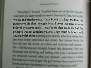 immadiileigh:This says it all. ♥(The Infernal Devices - Clockwork ...