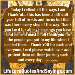 there every step of the way. Thank you Lord for all my blessings you ...