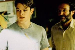 Still of Robin Williams and Matt Damon in Good Will Hunting (1997)