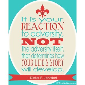 Creative LDS Quotes Your Reaction - Kenneth Cole Reaction
