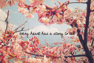 ... pretty tree quote heart flowers cherry blossom weheartit story saying