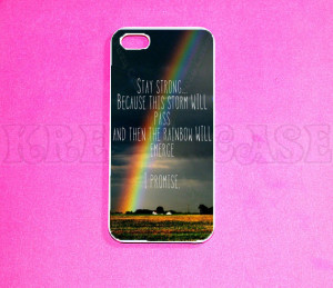iPhone 5s Case, iPhone 5 case, Rainbow quote iPhone 5 Case, iPhone 5c ...