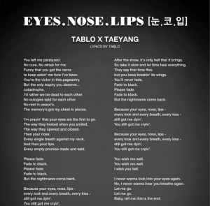 Eyes, Nose, Lips - TabloXTaeyang
