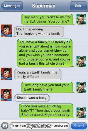 Super Hero Text Messages