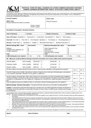 Small Business Cancelled General Liability Insurance