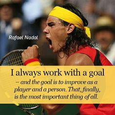 always work with a goal...