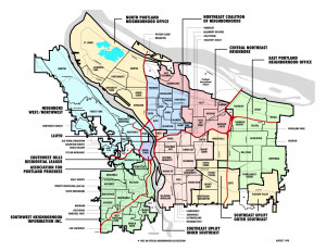 portland oregon neighborhood map