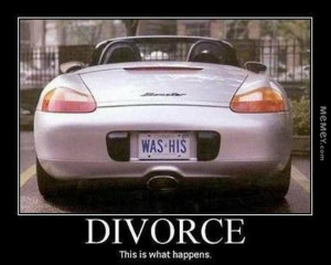 funny divorce porsche