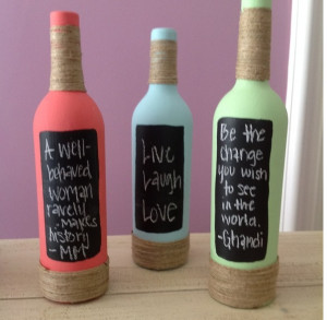 quotes on wine bottles...genius