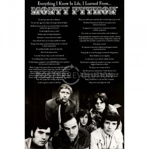 Monty Python Movie Everything I Know in Life Poster Print - 24x36
